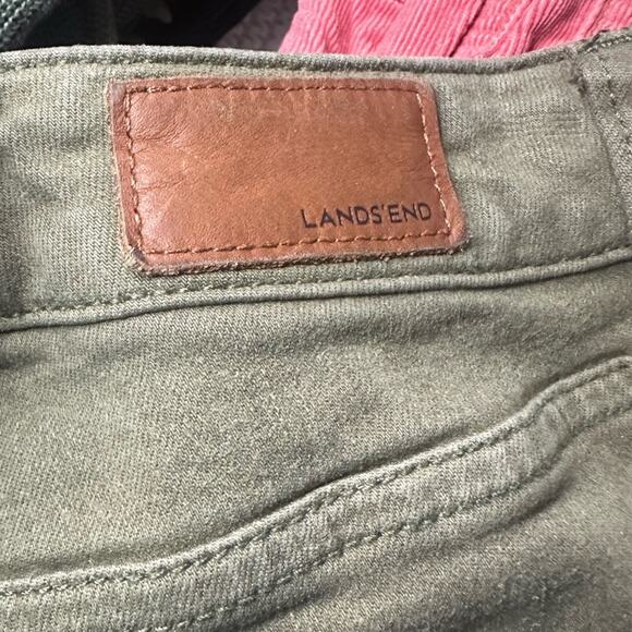 Lands End Not to Low Rise Slim Jeans Green - Picture 7 of 12